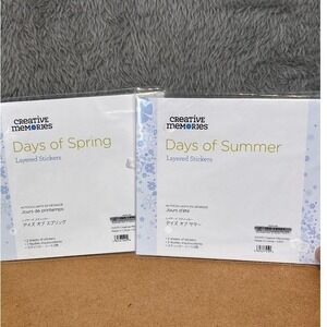 Creative‎ Memories Days of Spring & Summer Layered Stickers 2 Packs 2013 Retired